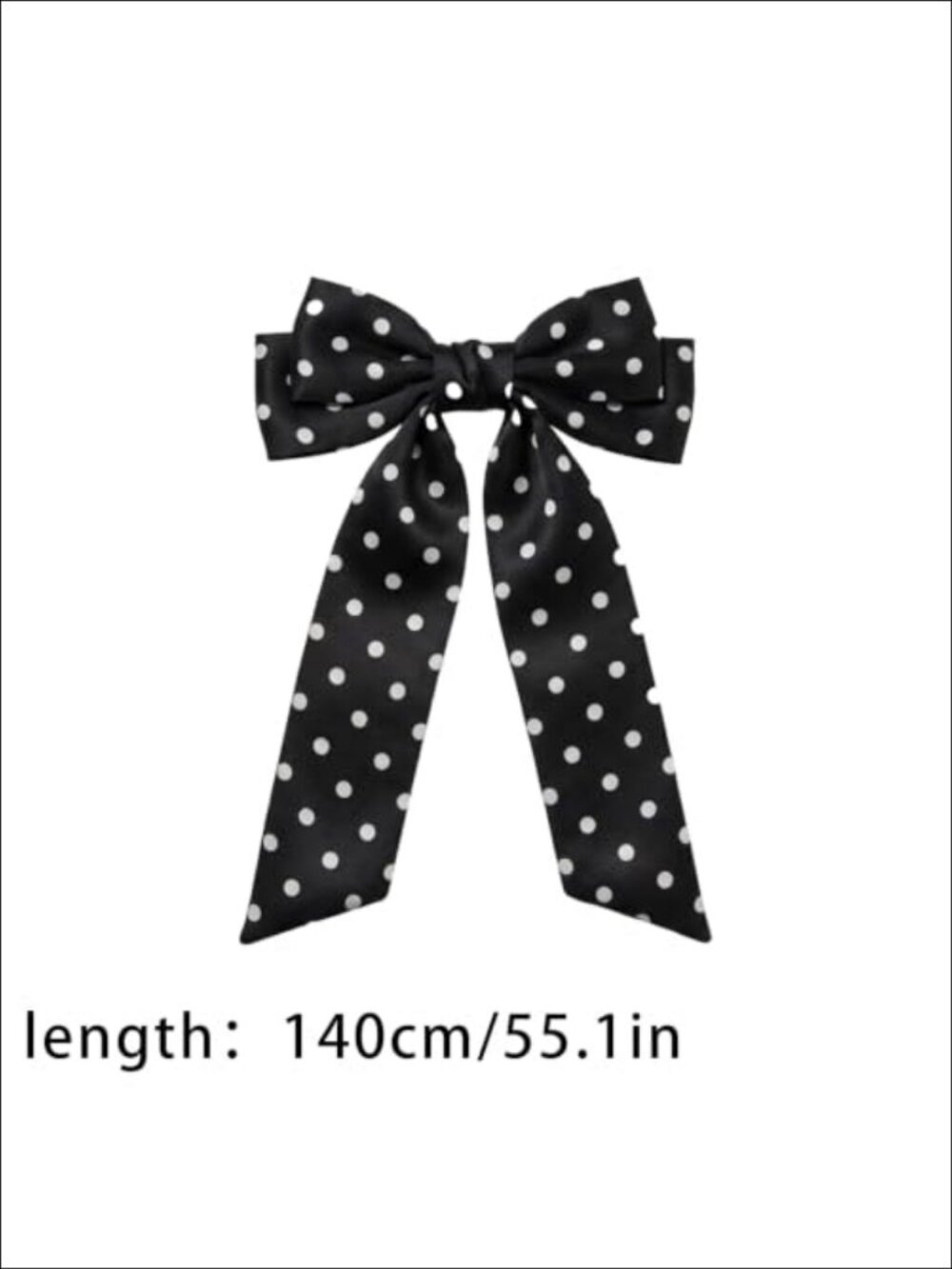 2 Pack Skinny Scarf for Women Polka Dot Neck Ties Handbag Accessories - Picture 2 of 6